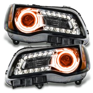 Chrysler 300 Headlight Assemblies - ORACLE Lighting - SMD, Non-HID, Amber - Black - `11-`14 Chrysler 300 Headlight Assemblies - ORACLE Lighting - SMD, Non-HID, Amber - Black - `11-`14
